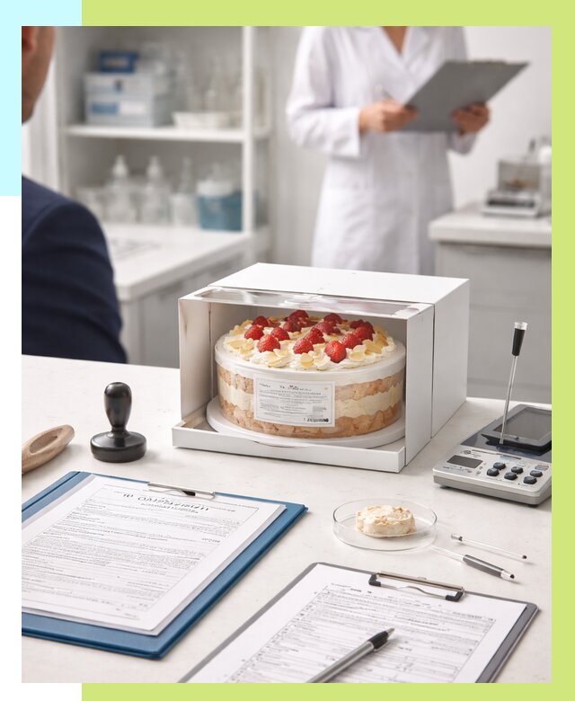 Сертификация тортов в Пушкине от 9336 р. заказать | Алешин-Пшк