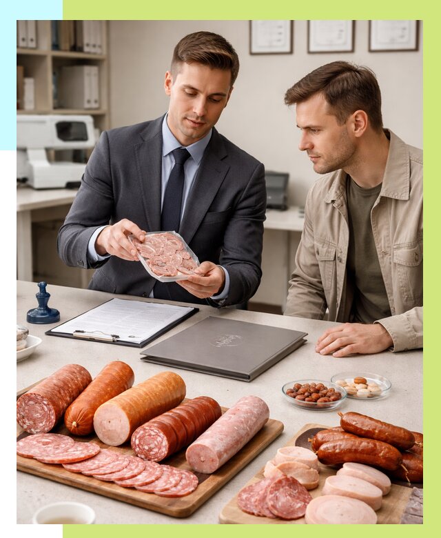 Сертификация колбасных изделий в Пушкине от 7780 р. | Алешин-Пшк