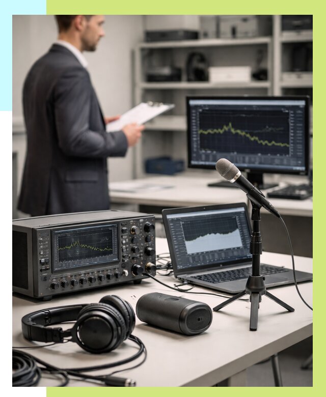 Сертификация аудиотехники в Пушкине от 15560 р., Алешин-Пшк