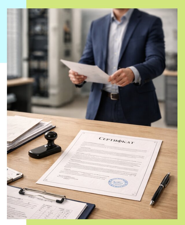 Сертификат на оборудование в Пушкине от 15560 р. | Алешин-Пшк