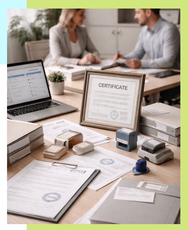 Сертификация компании в Пушкине от 46679 р. | Алешин-Пшк — заказ